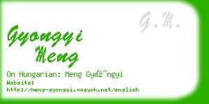 gyongyi meng business card